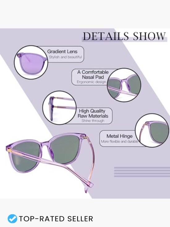 Cat Eye Oversized Polarized Sunglasses UV Protection Classic Style main image 6